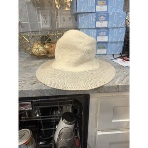 J Crew Multi-Color Packable Straw Hat M/L